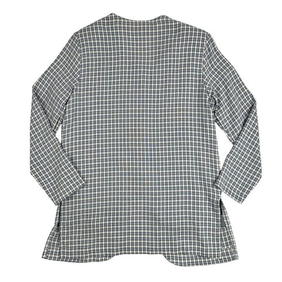 Vintage Jaclyn Smith Plaid Striped Light Jacket Vest One Piece Size 6 - Picture 4 of 6